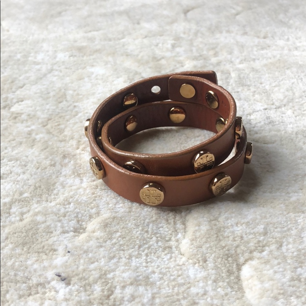 Tory Burch tan wrap bracelet